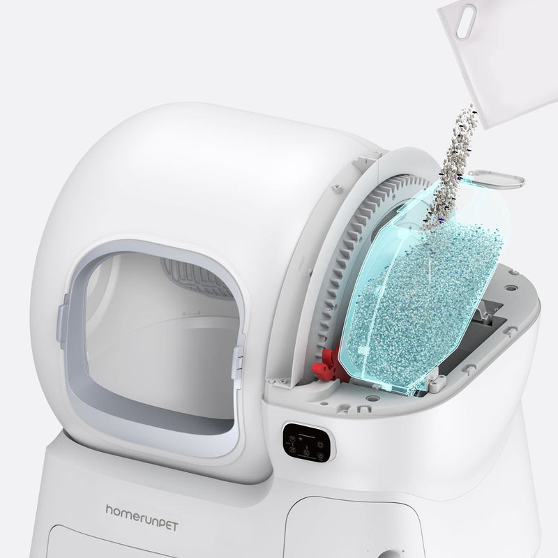もう猫砂不足に悩まない：Safepet CS106が解決する、猫トイレ最大のストレス